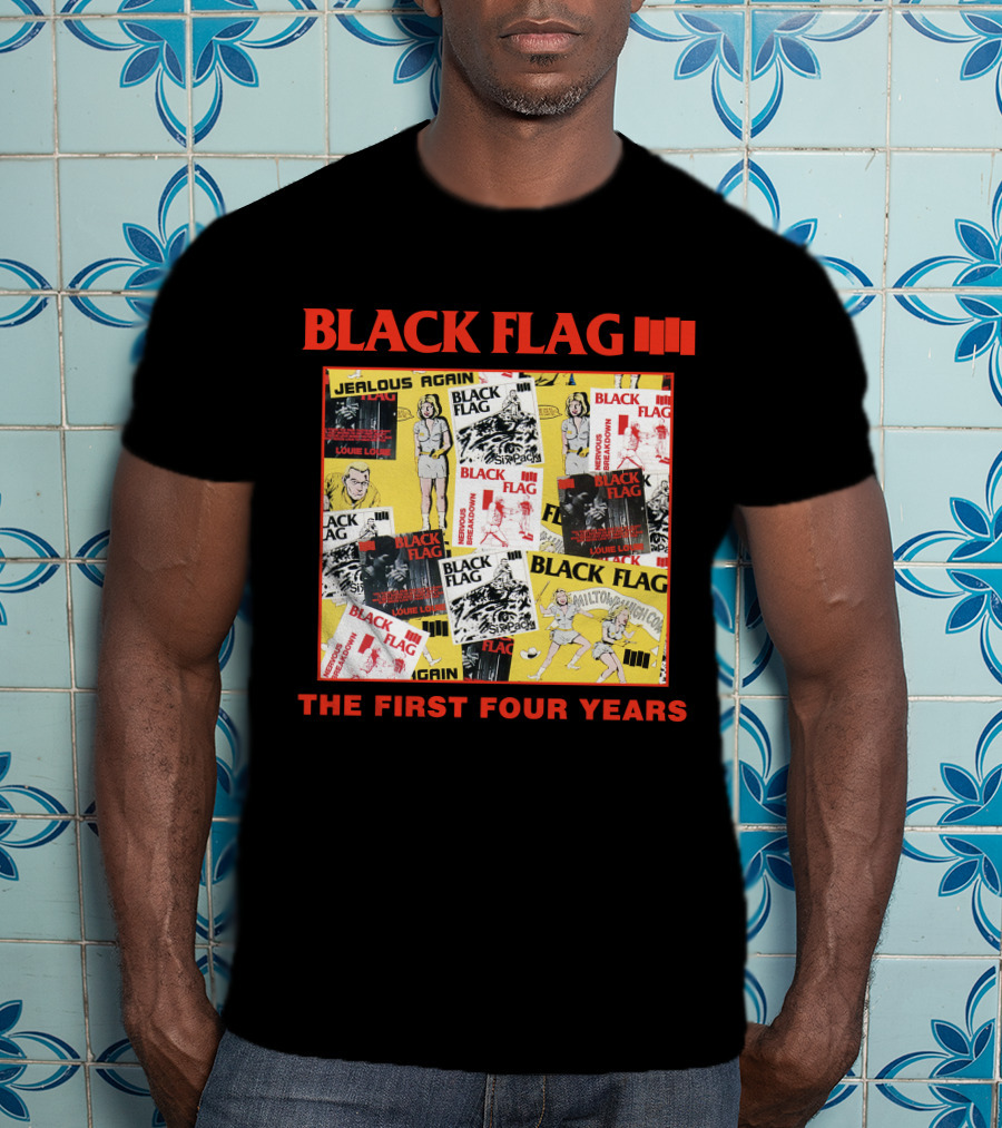 Black Flag The First Four Years Album Covers Collage T-Shirt
