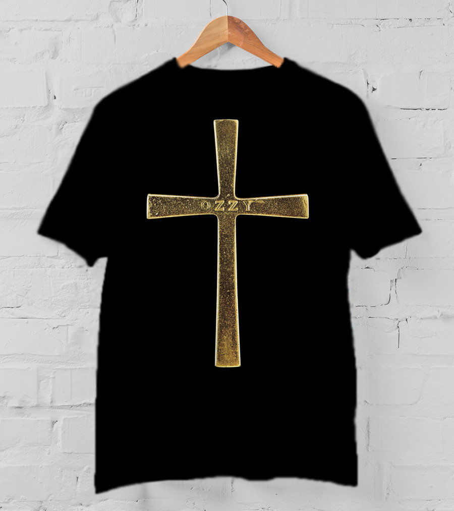 Ozzy Gold Cross T-Shirt