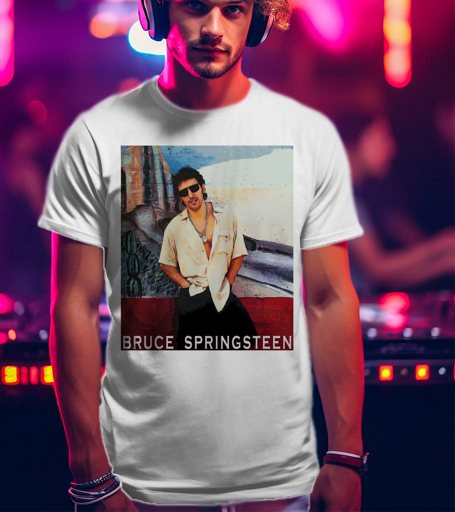 Bruce Springsteen Retro Sunglasses Style Music Legend T-Shirt