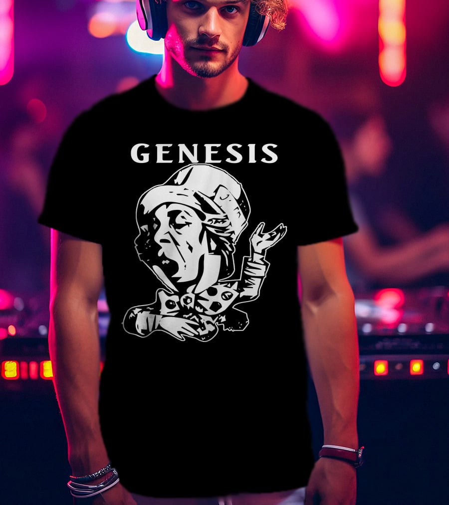 Genesis Trespass Style Face Art T-Shirt