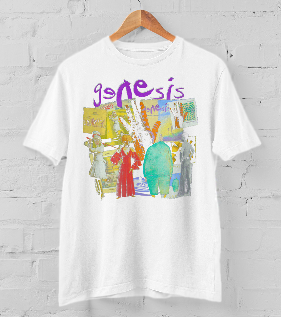 Genesis Album Collage Art Characters And Colors T-Shirt