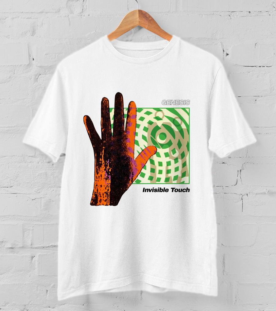 Genesis Invisible Touch Album Cover Hand Artwork T-Shirt