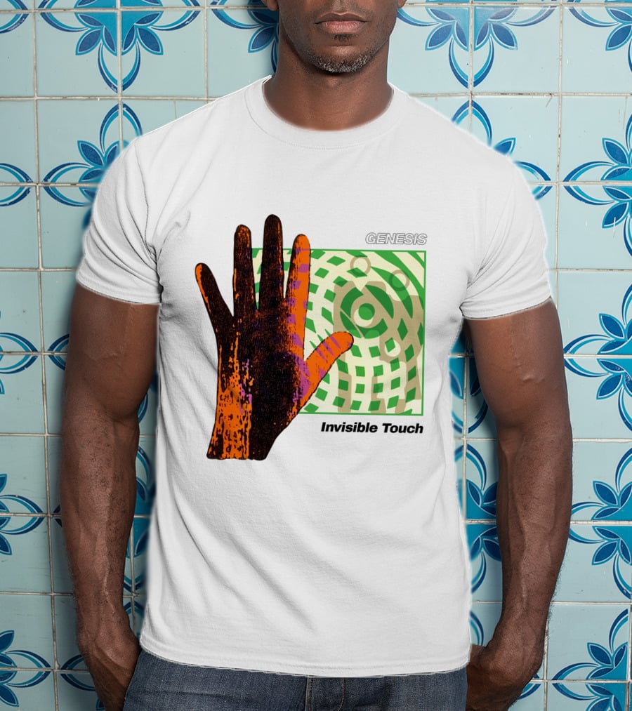 Genesis Invisible Touch Album Cover Hand Artwork T-Shirt
