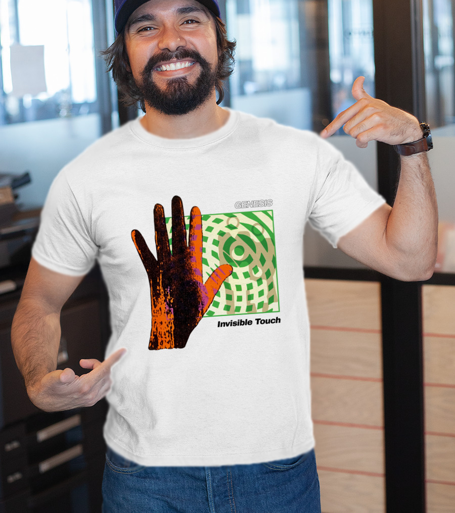 Genesis Invisible Touch Album Cover Hand Artwork T-Shirt
