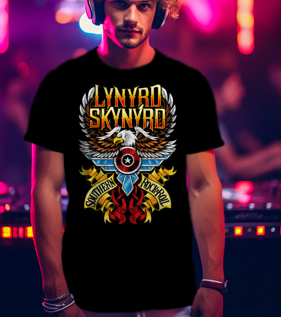 Lynyrd Skynyrd Southern Rock & Roll Eagle Wings T-Shirt