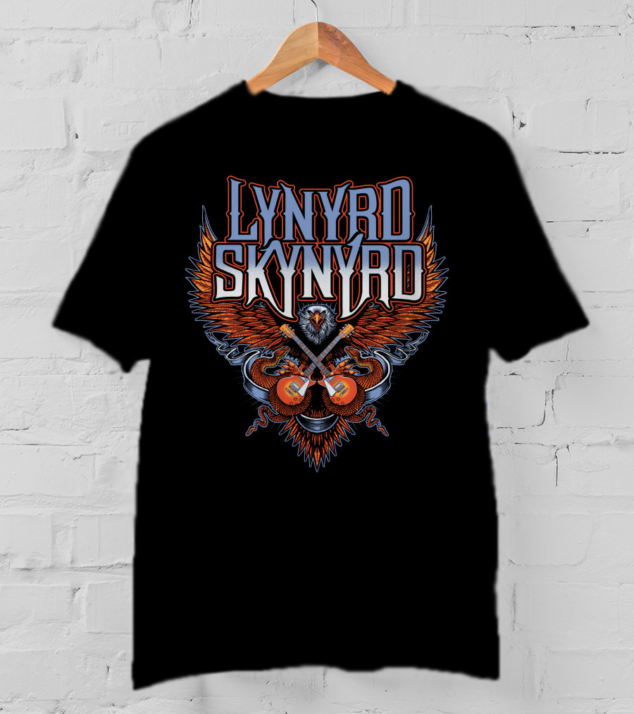 Lynyrd Skynyrd Eagle And Guitars Rock Band T-Shirt