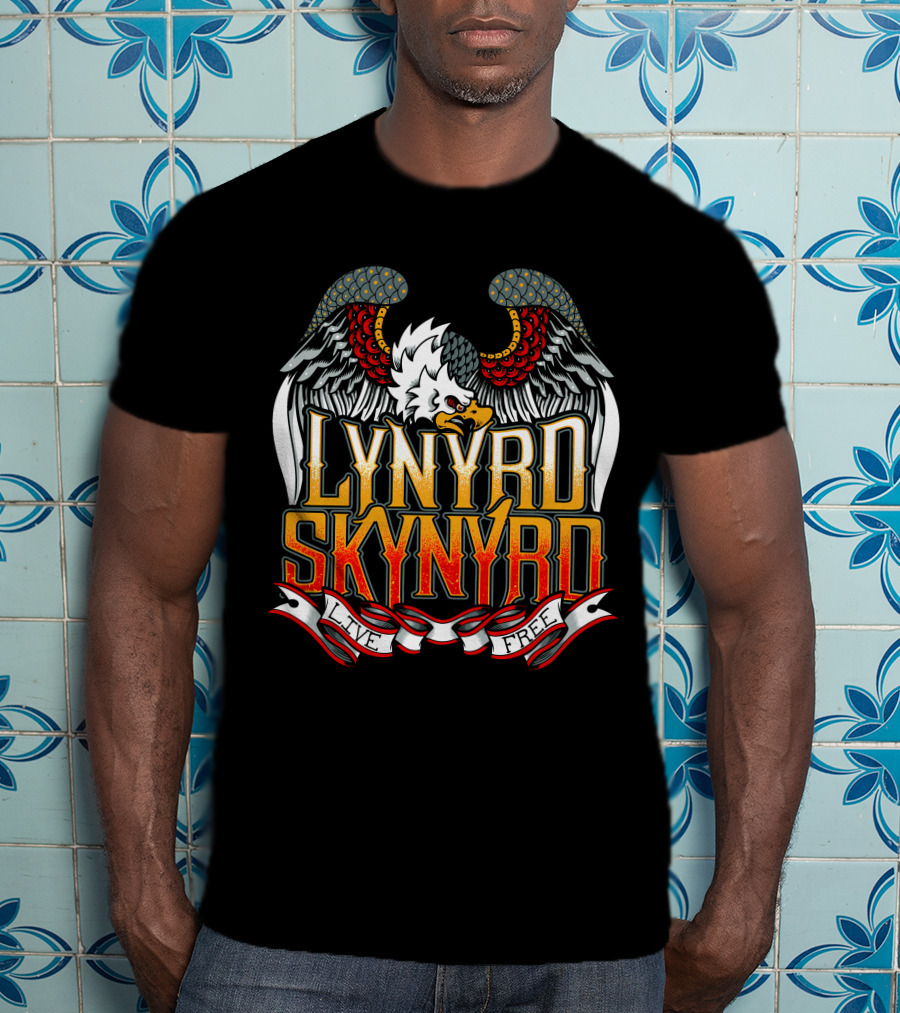Lynyrd Skynyrd Live Free Eagle Wings T-Shirt