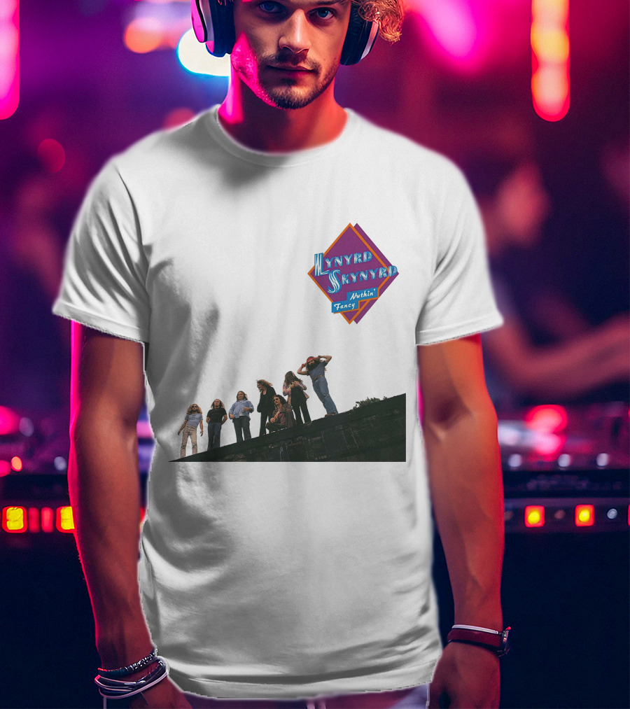Lynyrd Skynyrd Nuthin' Fancy Band Members On Rooftop T-Shirt