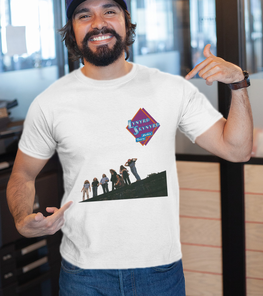 Lynyrd Skynyrd Nuthin' Fancy Band Members On Rooftop T-Shirt