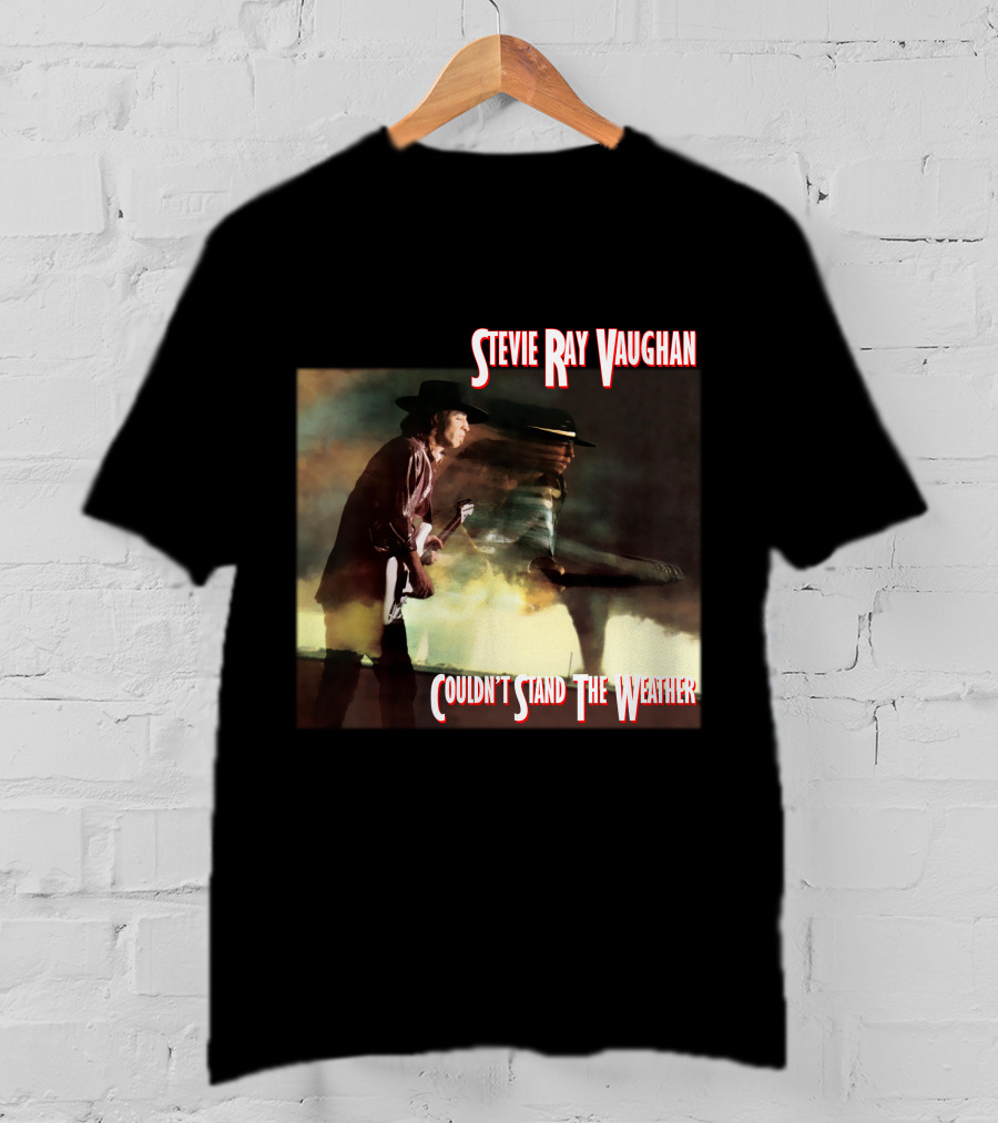 Stevie Ray Vaughan Couldn't Stand The Weather Album Art T-Shirt