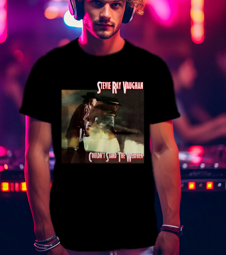 Stevie Ray Vaughan Couldn't Stand The Weather Album Art T-Shirt