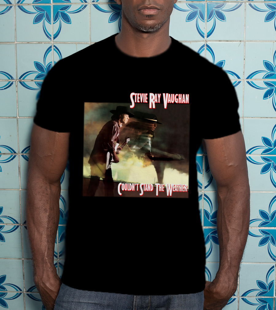 Stevie Ray Vaughan Couldn't Stand The Weather Album Art T-Shirt