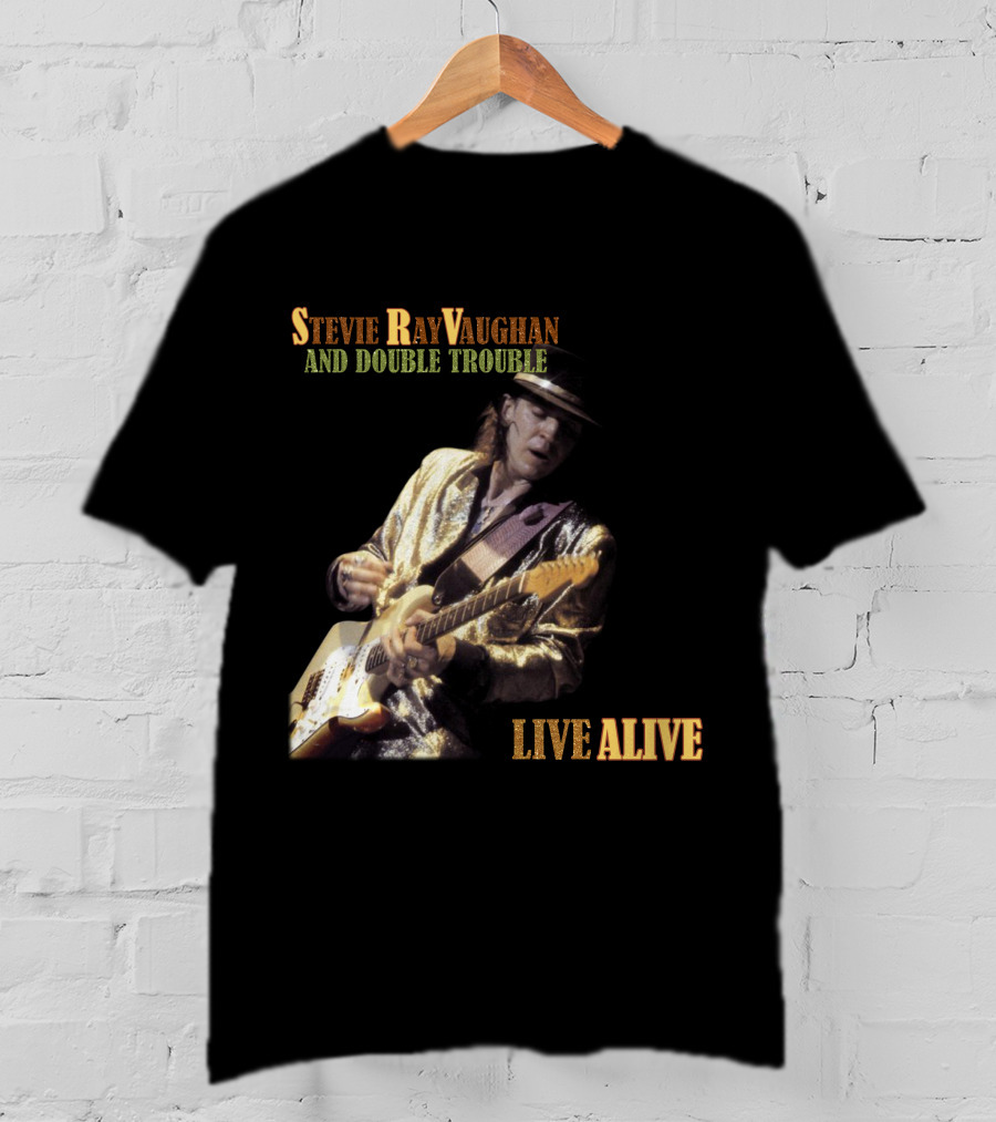 Stevie Ray Vaughan And Double Trouble Live Alive T-Shirt