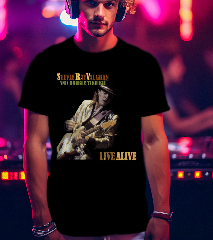 Stevie Ray Vaughan And Double Trouble Live Alive T-Shirt