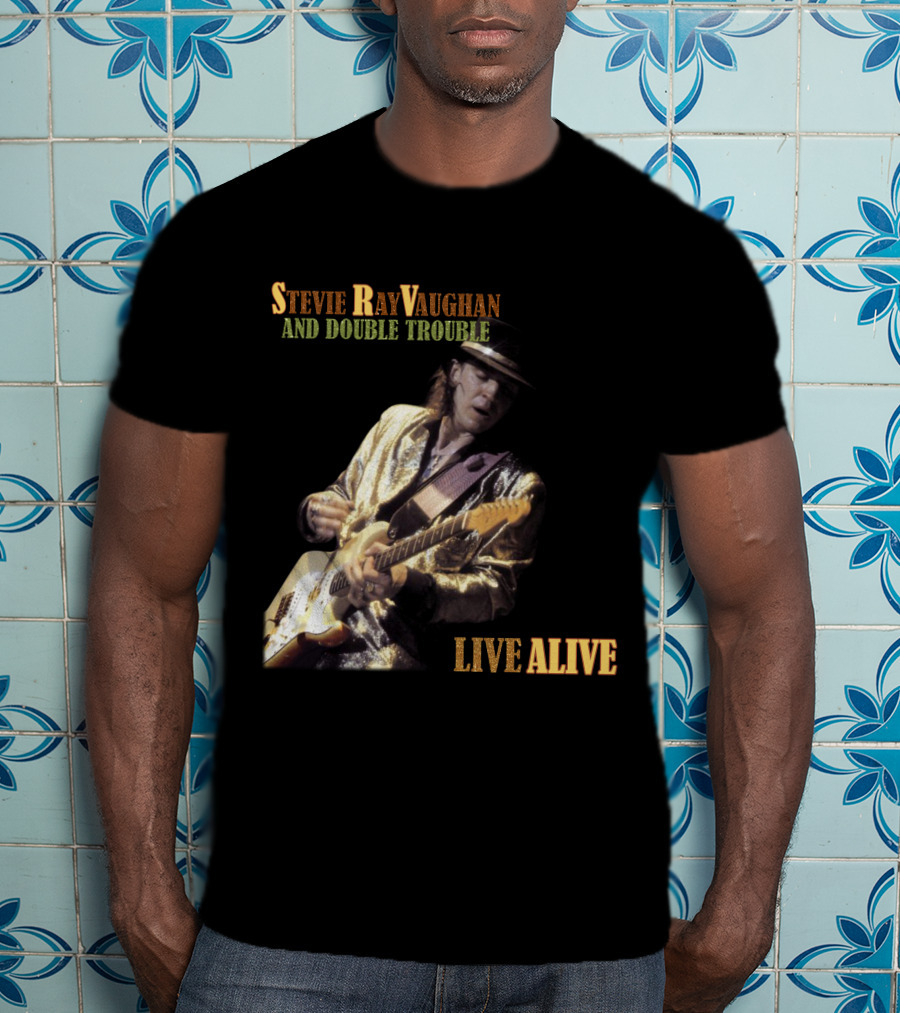 Stevie Ray Vaughan And Double Trouble Live Alive T-Shirt