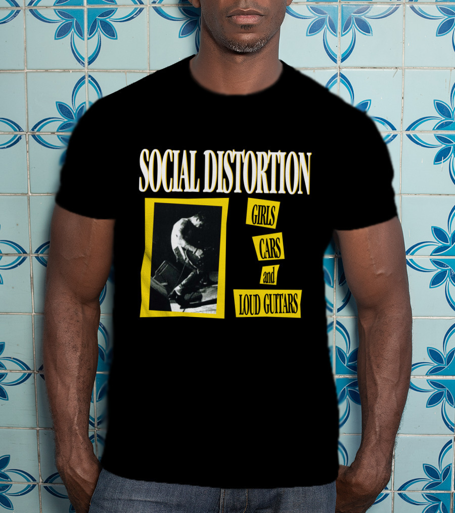 Social Distortion Girls Cars And Loud Guitars T-Shirt
