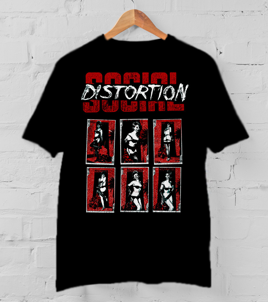 Social Distortion Pin-Up Card Art T-Shirt