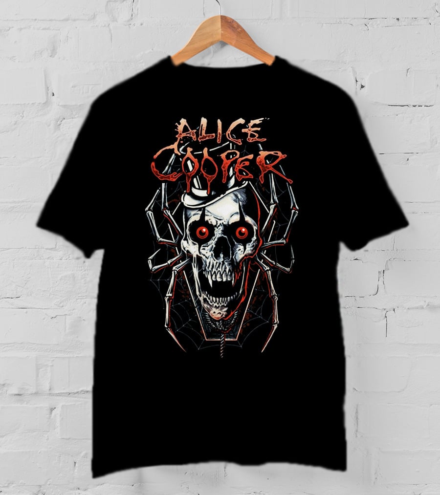 Alice Cooper Skull Spider Vintage T-Shirt