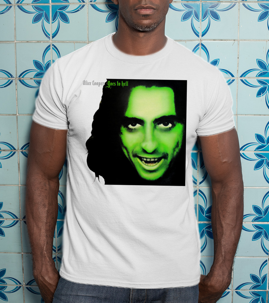 Alice Cooper Goes To Hell Iconic Green Face T-Shirt