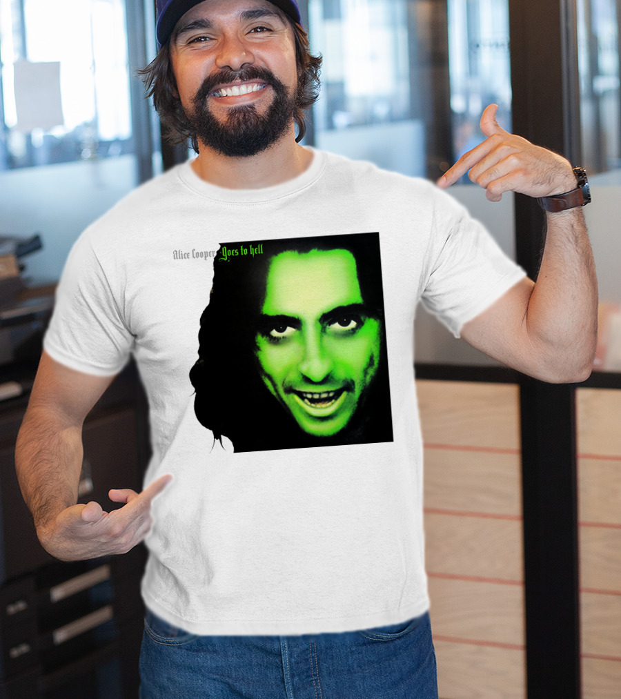 Alice Cooper Goes To Hell Iconic Green Face T-Shirt