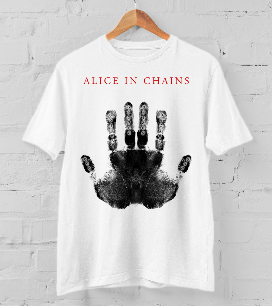Alice In Chains Handprint With Numbers T-Shirt