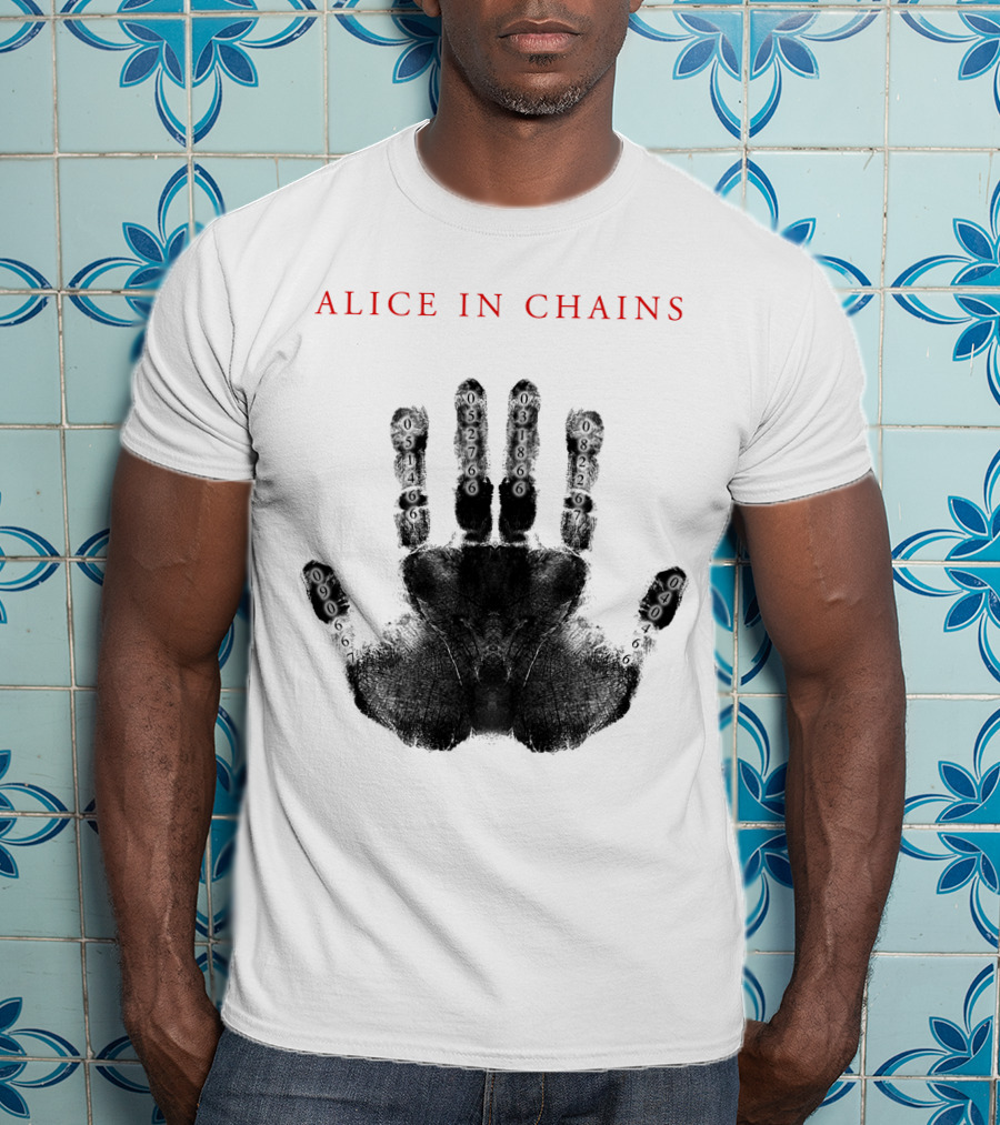 Alice In Chains Handprint With Numbers T-Shirt