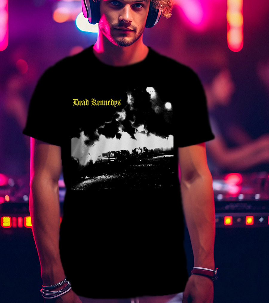 Dead Kennedys Car Riot Scene T-Shirt