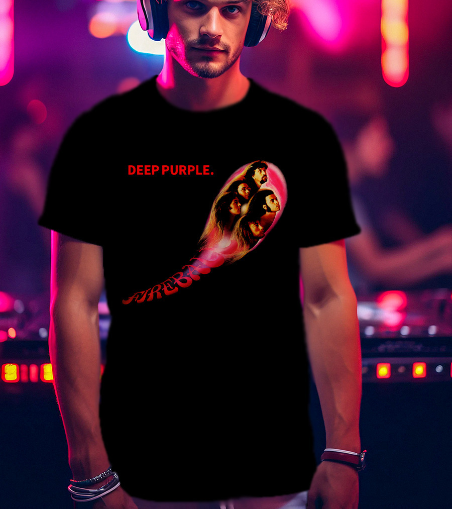 Deep Purple Fireball Album Cover Artwork T-Shirt