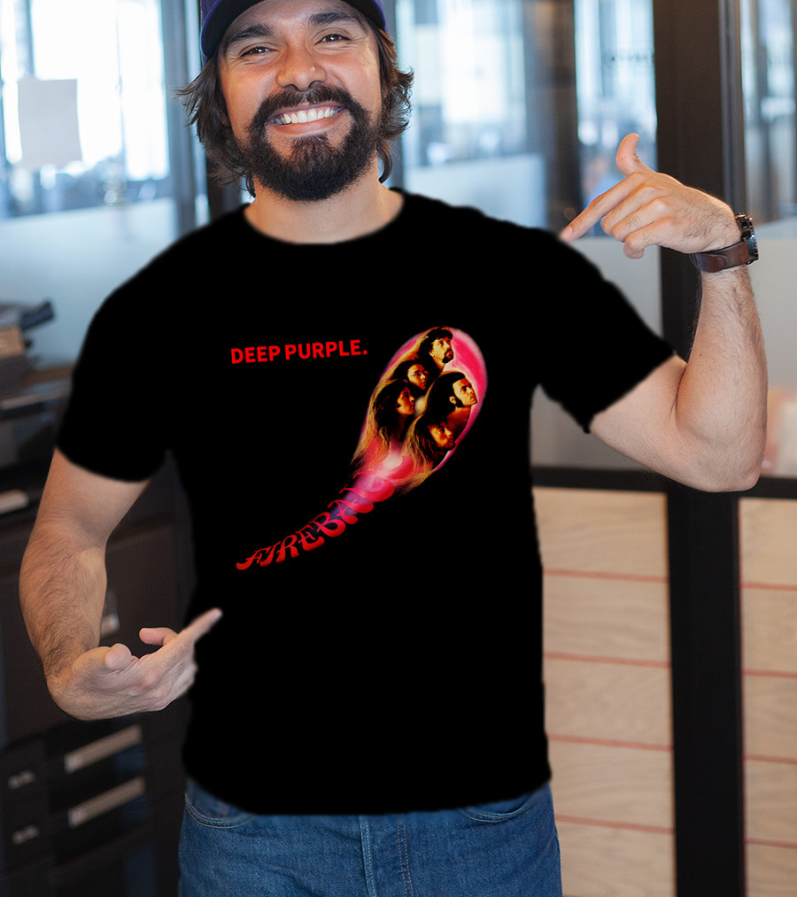 Deep Purple Fireball Album Cover Artwork T-Shirt