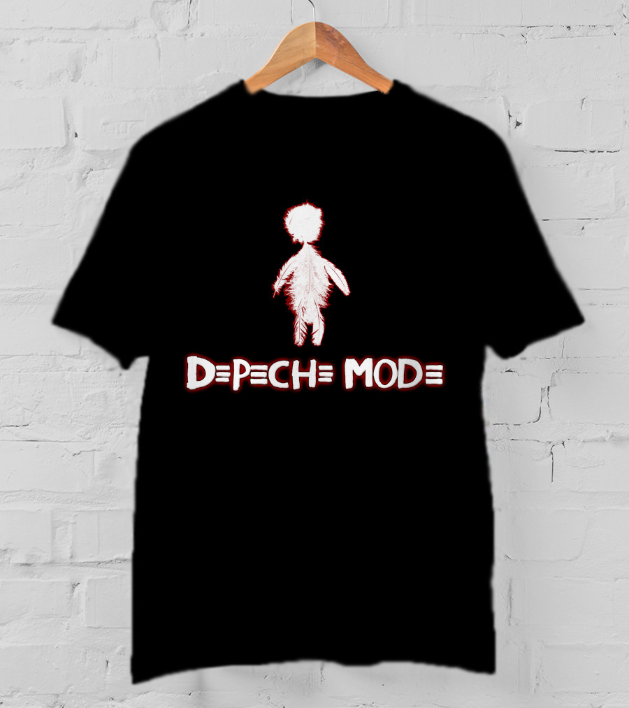 Depeche Mode 3 White Feather Figure T-Shirt