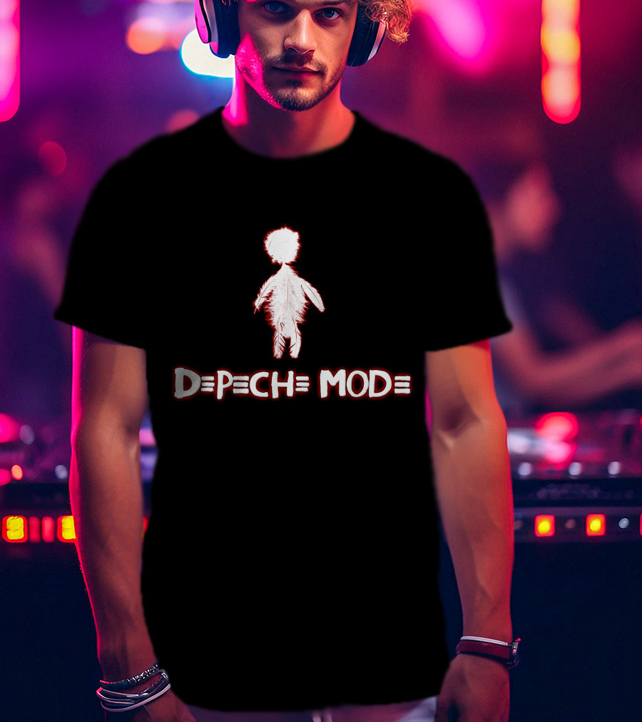 Depeche Mode 3 White Feather Figure T-Shirt