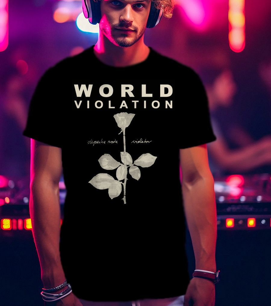 World Violation Depeche Mode Violator Rose T-Shirt