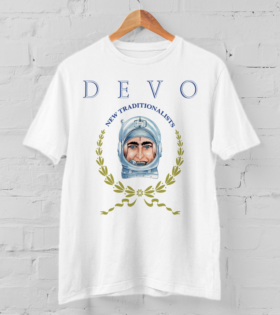 Devo New Traditionalists Laurel Wreath Astronaut Motif T-Shirt
