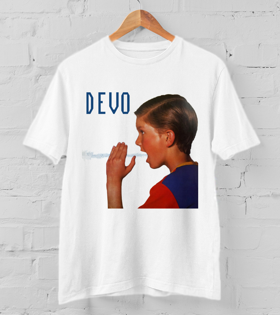 Devo Boy Shouting With Sound Wave T-Shirt