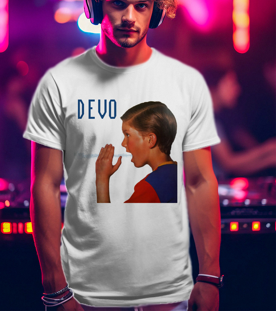 Devo Boy Shouting With Sound Wave T-Shirt