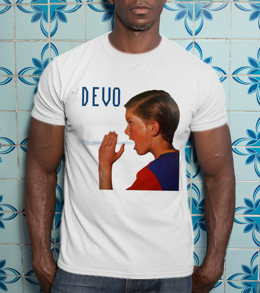 Devo Boy Shouting With Sound Wave T-Shirt
