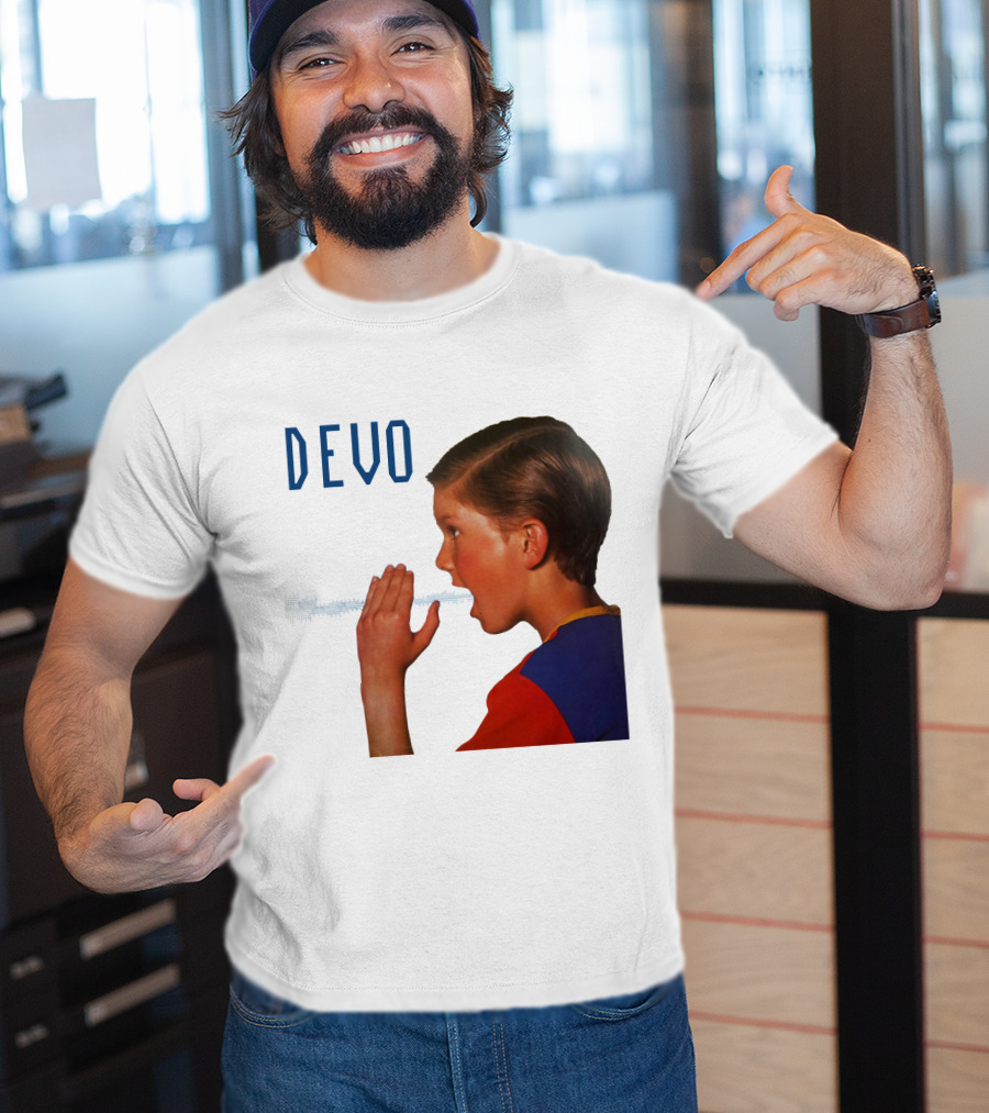 Devo Boy Shouting With Sound Wave T-Shirt
