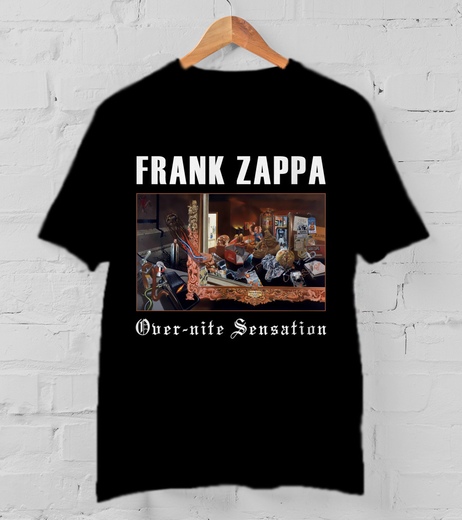 Frank Zappa Over-Nite Sensation Album Cover Artwork T-Shirt