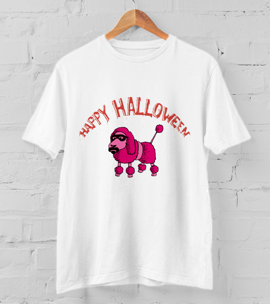 Happy Halloween Pink Poodle Fzp T-Shirt