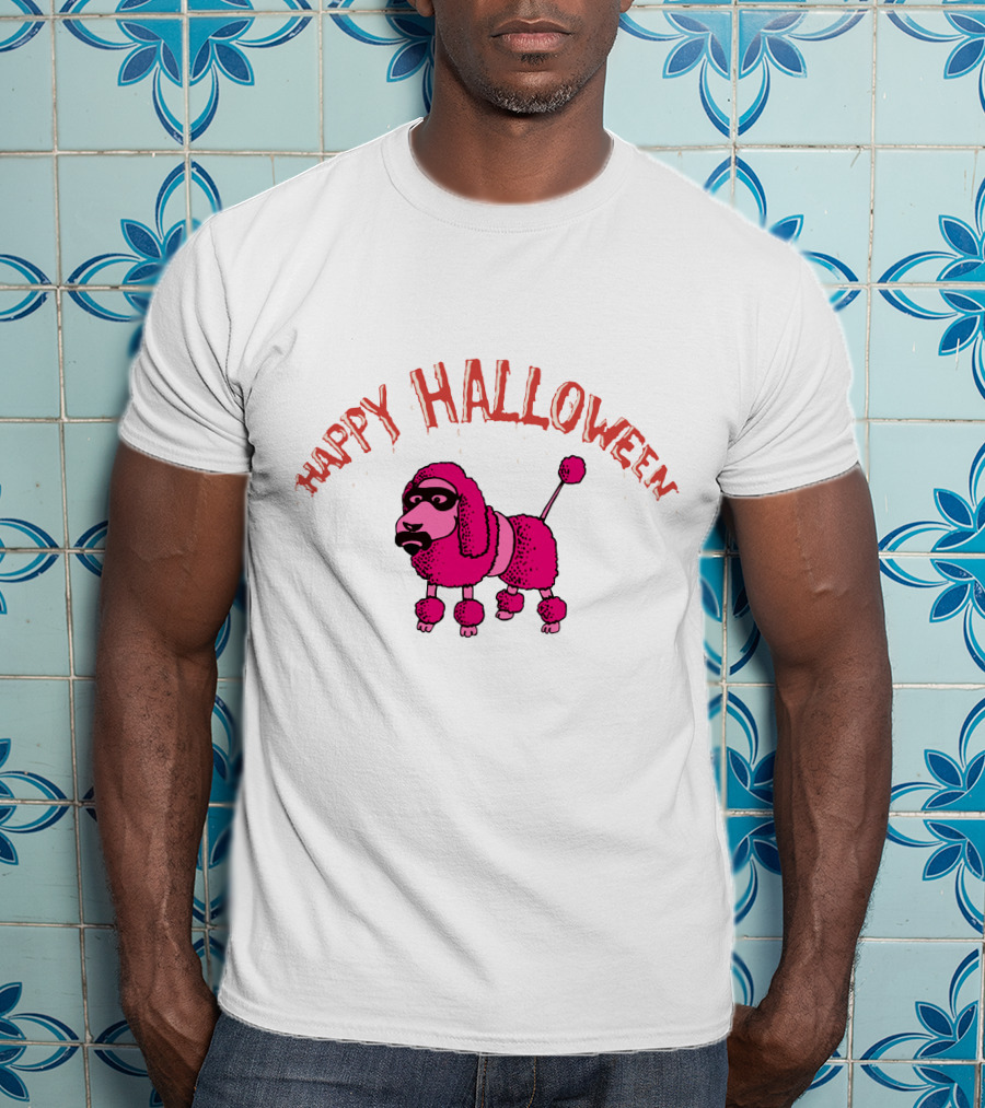 Happy Halloween Pink Poodle Fzp T-Shirt