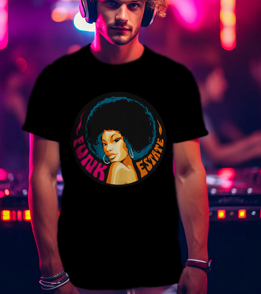 Funk Estate Afro Groove Vintage Style T-Shirt