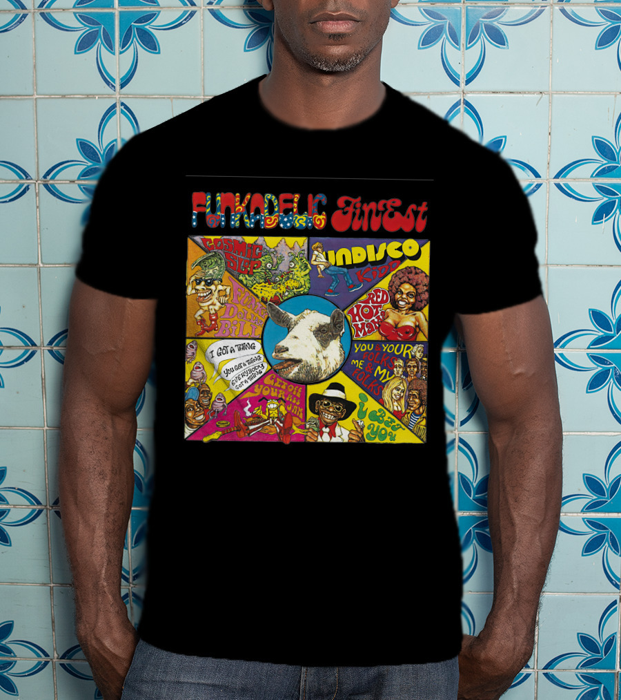 Funkadelic Finest Cosmic Slop Indisco Kid Joyful Bill T-Shirt