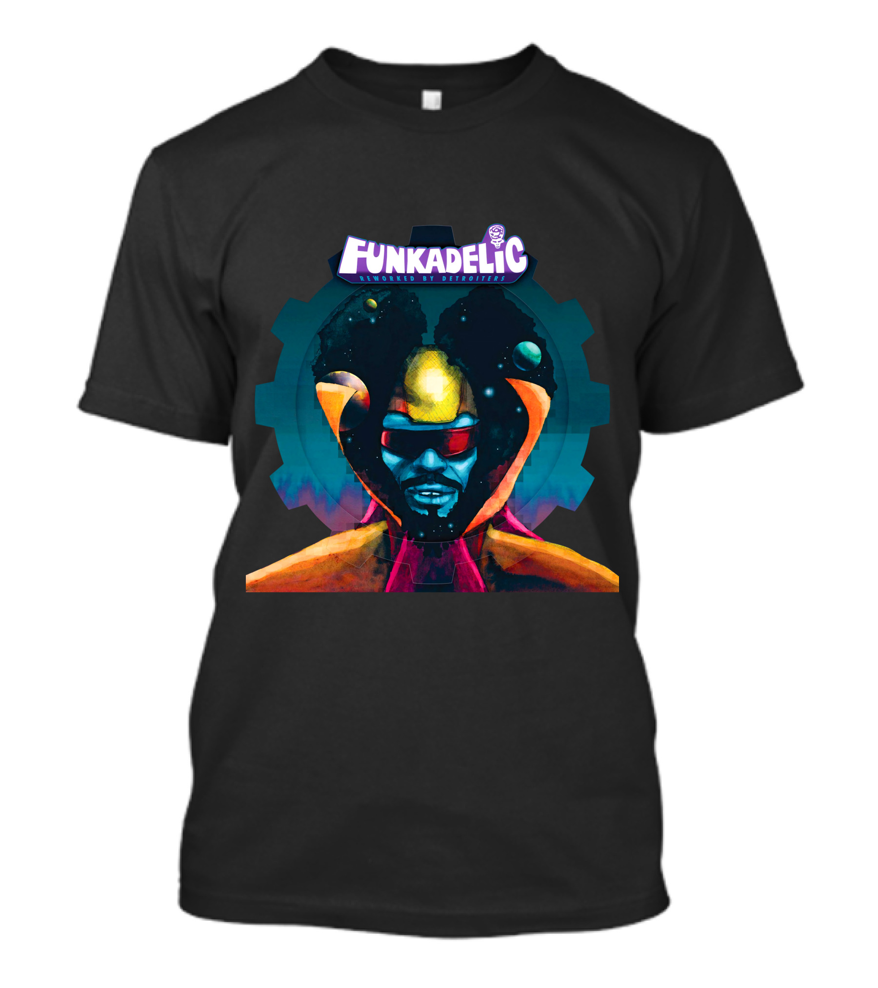 Funkadelic Legends By Detroiterz Iconic Afro-Futuristic Art T-Shirt