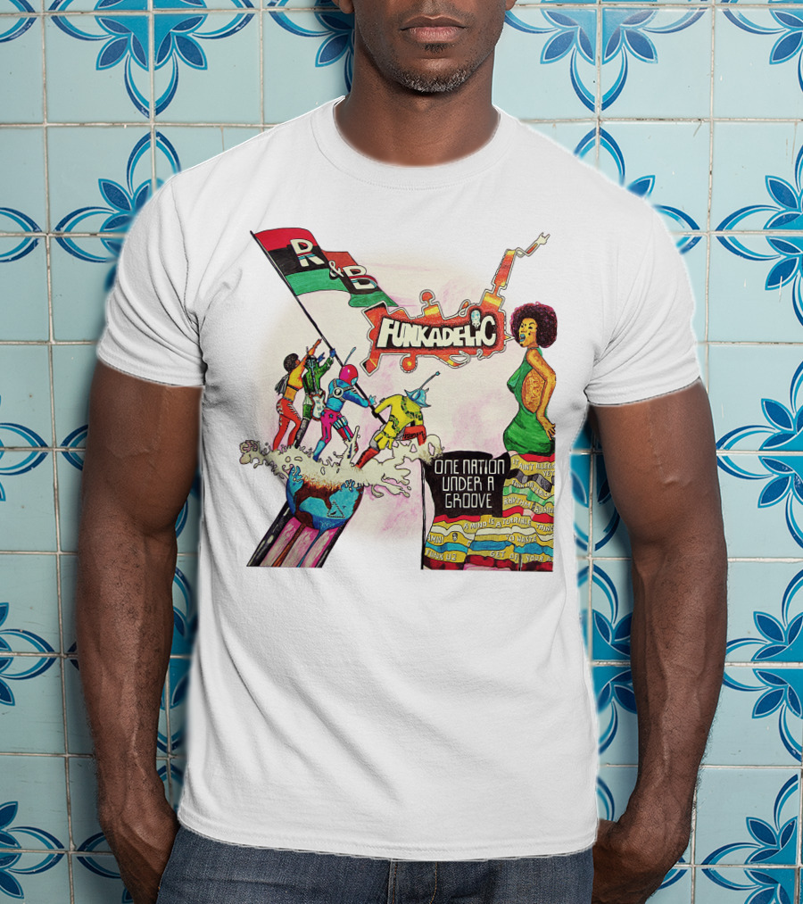 Funkadelic One Nation Under A Groove R&B Psychedelic Style T-Shirt
