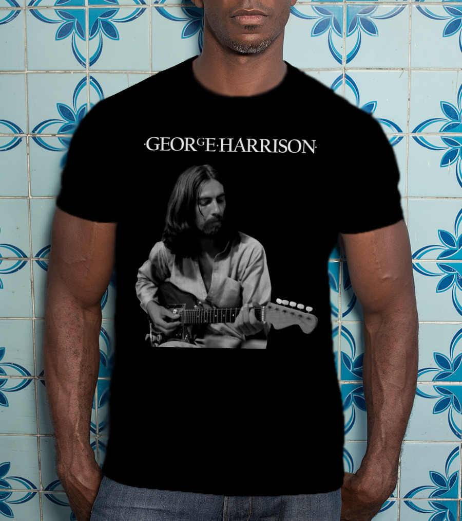 George Harrison Playing Guitar T-Shirt