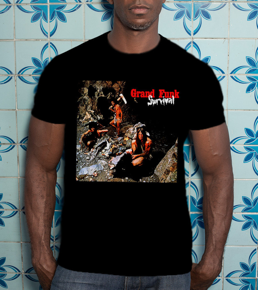 Grand Funk Railroad Survival Album Cover T-Shirt