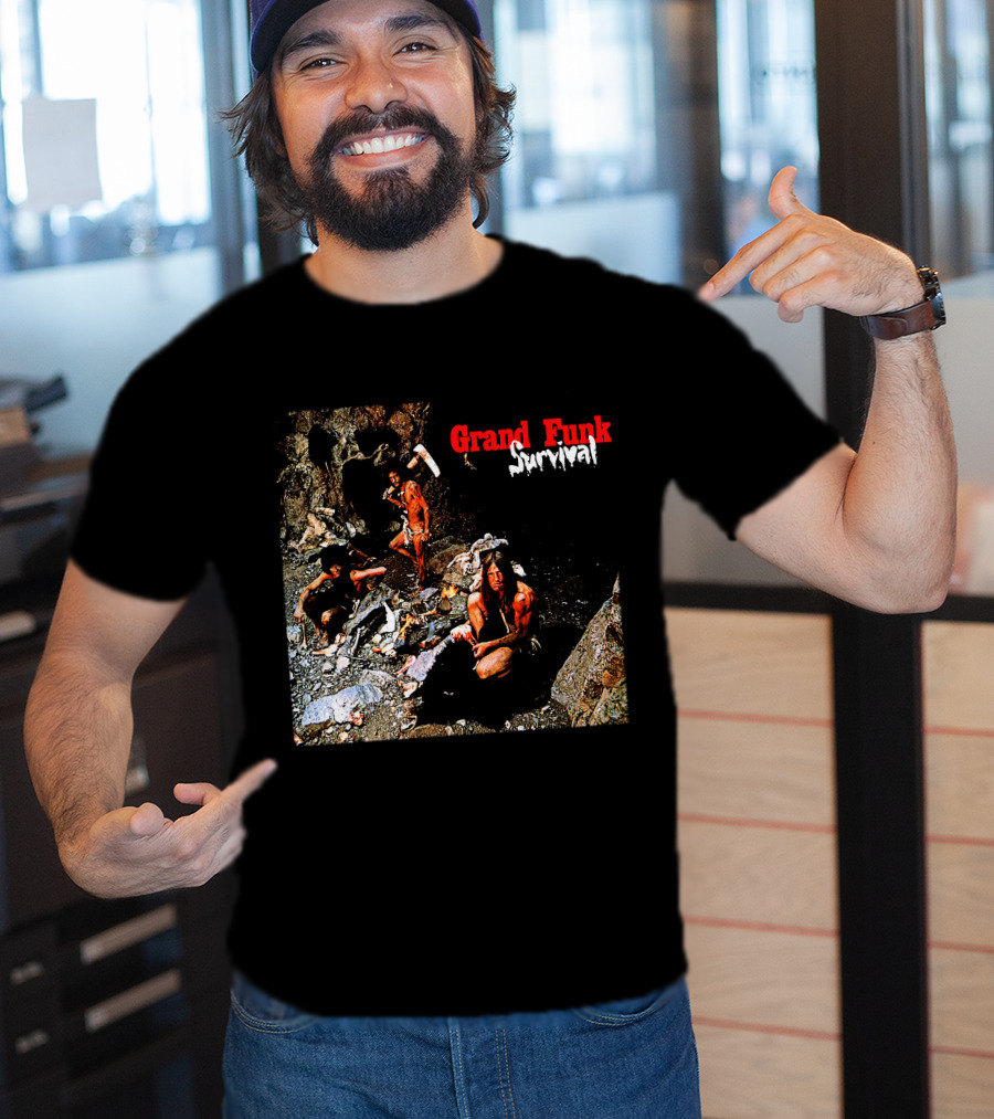 Grand Funk Railroad Survival Album Cover T-Shirt