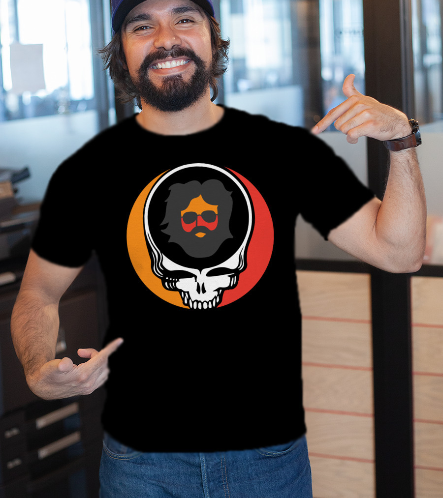 Gd Skull Icon With Sunglasses And Beard Retro T-Shirt