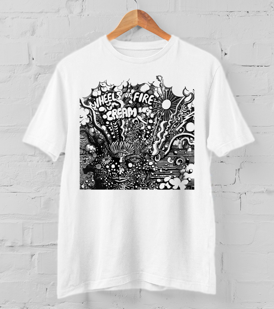 Wheels Of Fire Cream Psychedelic Artwork T-Shirt