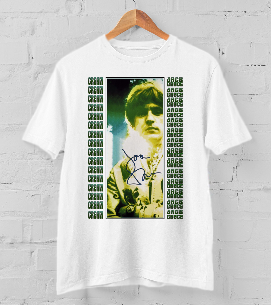 Cream Jack Bruce Signature Portrait T-Shirt